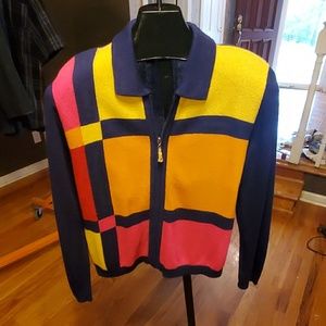 Color block sweater